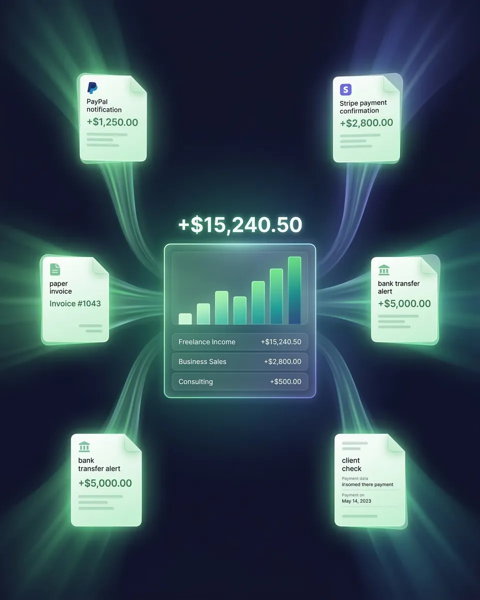 SparkReceipt income tracker