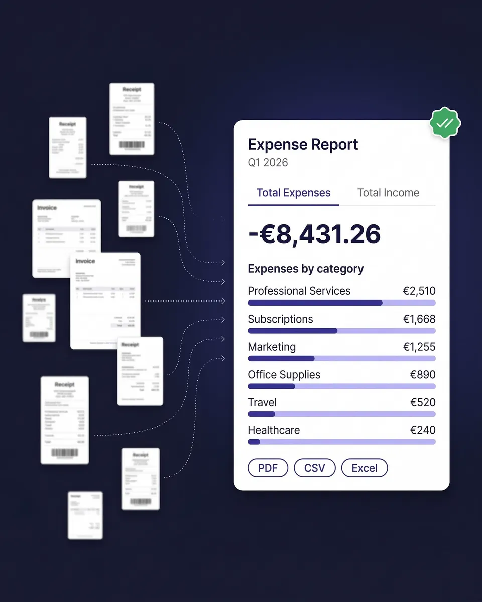 AI expense reports generated in seconds