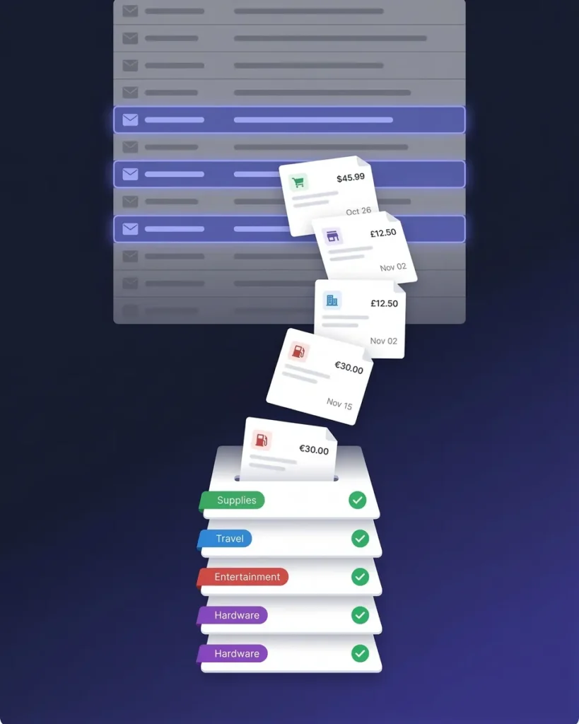 SparkReceipt expenses categorized automatically