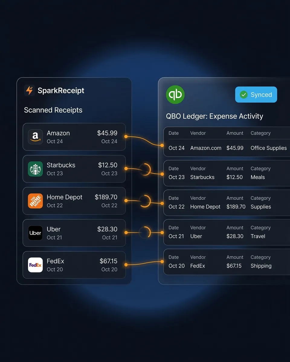 Sync expenses to Xero