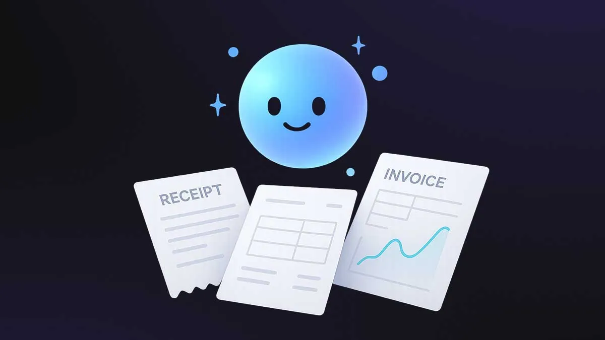 SparkAgent AI assistant working with receipts and expenses